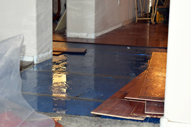 Professional Flood Cleanup technician working in West Ossipee, NH